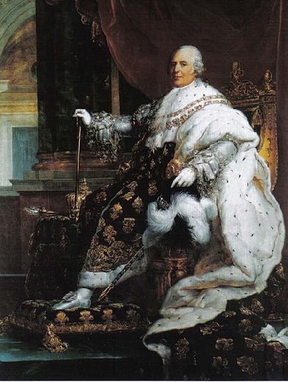 Francois Pascal Simon Gerard Portrait of Louis XVIII oil painting image
